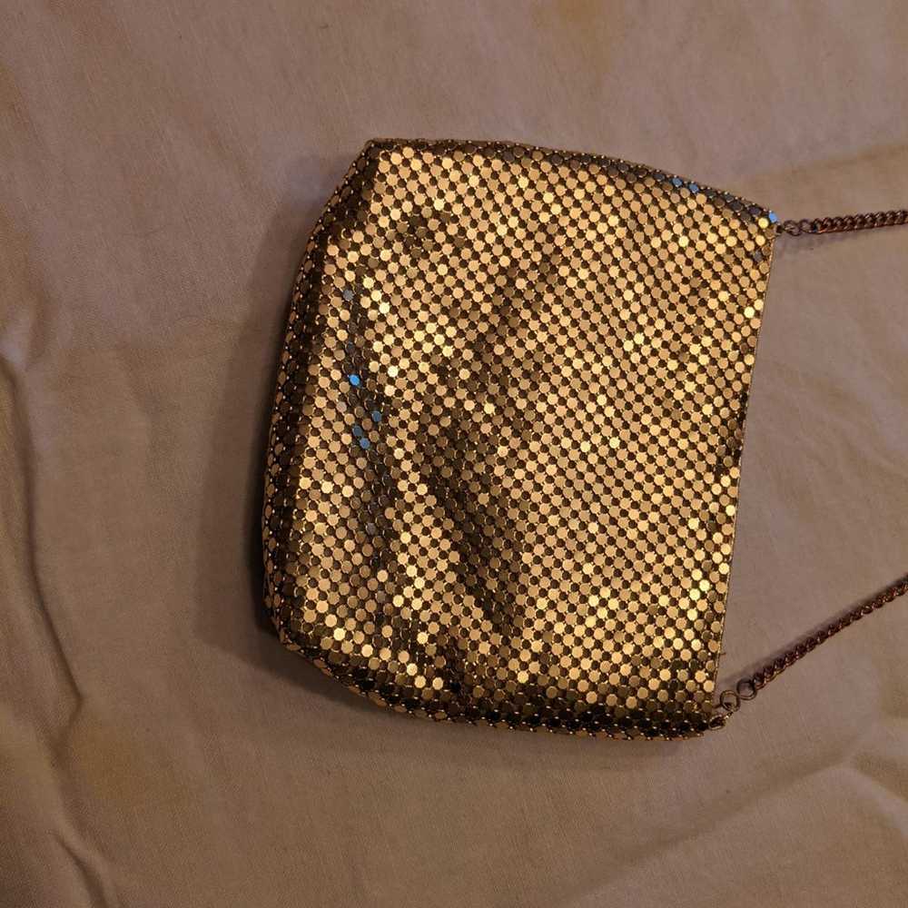 1980's gold metal mesh bag - image 3