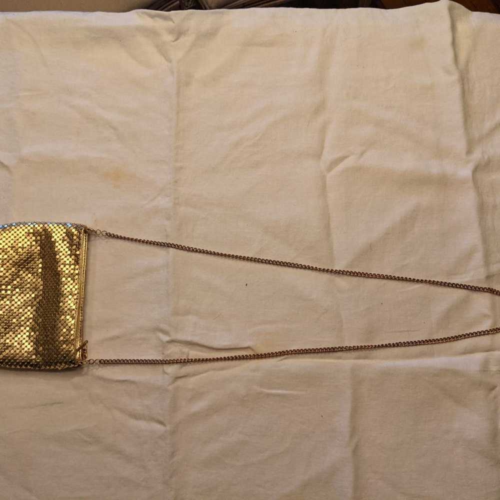 1980's gold metal mesh bag - image 5