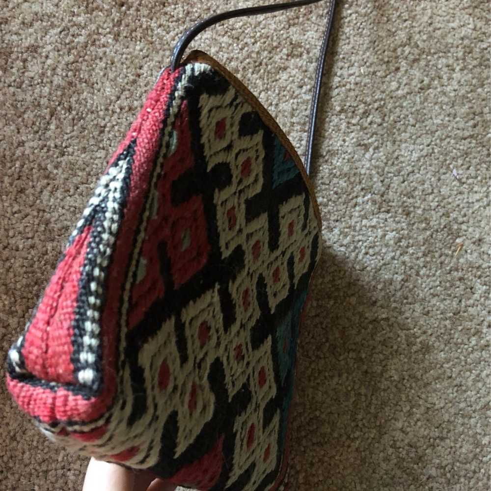 crossbody,  vintage , purse , kiln rug - image 4