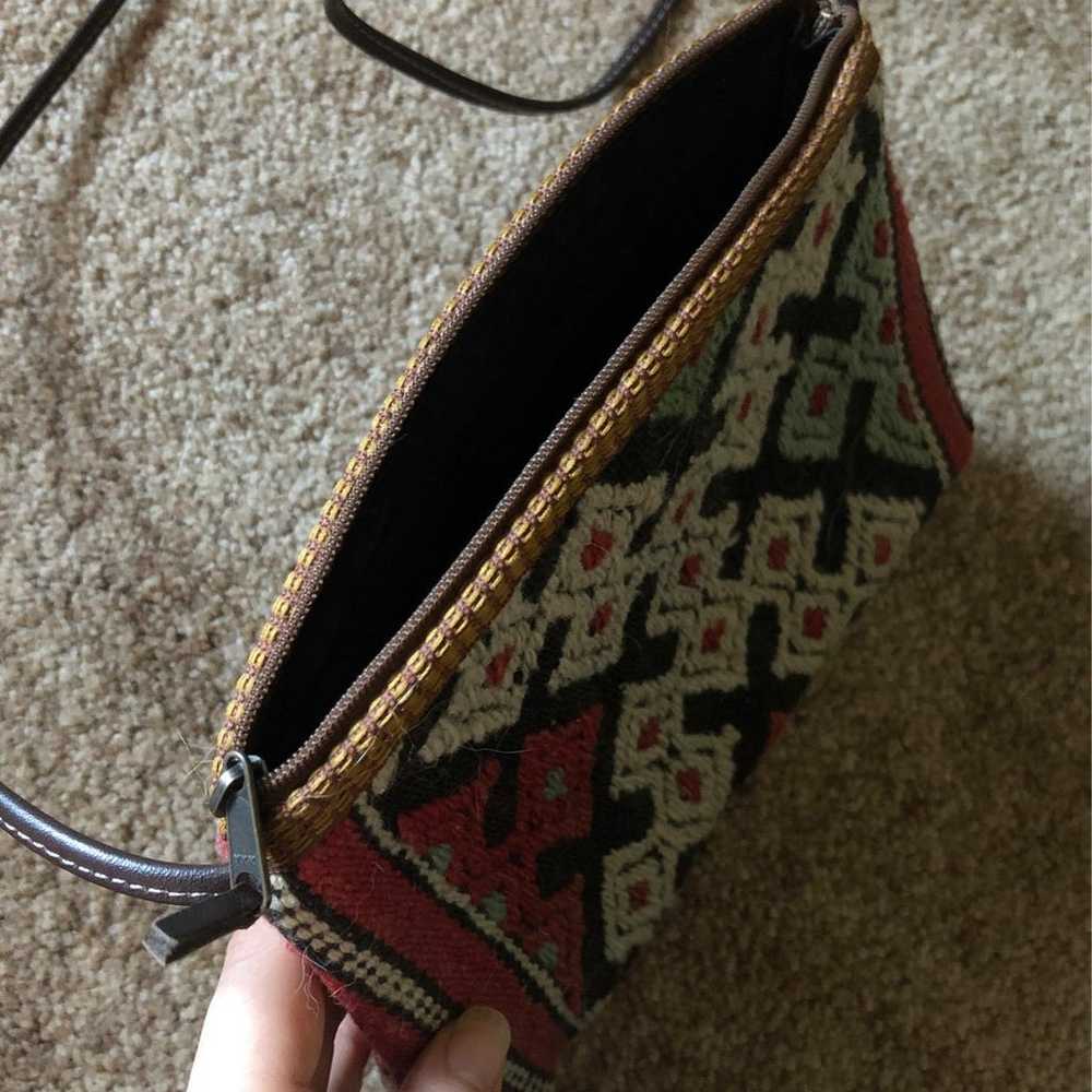 crossbody,  vintage , purse , kiln rug - image 6