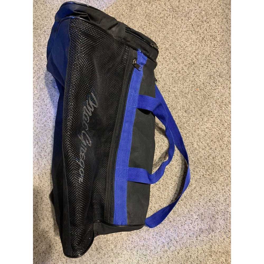 Vintage MacGregor 90s Duffle Gym Bag Black & Blue… - image 1