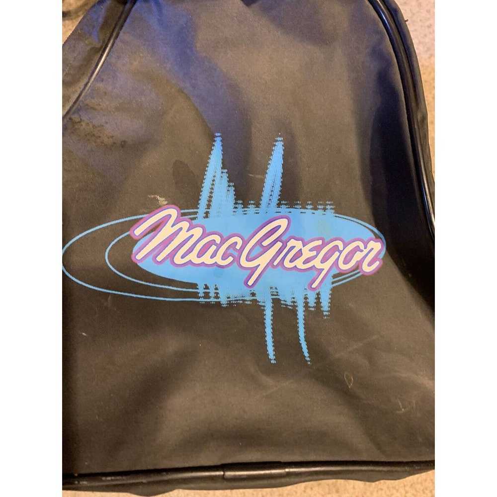 Vintage MacGregor 90s Duffle Gym Bag Black & Blue… - image 6