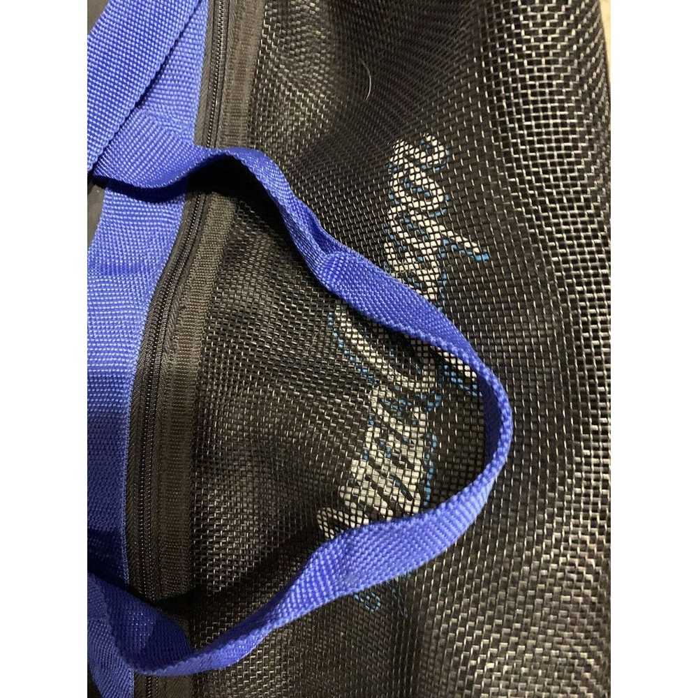 Vintage MacGregor 90s Duffle Gym Bag Black & Blue… - image 7