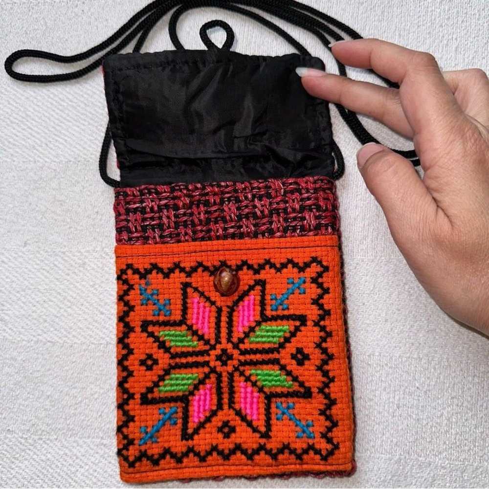 Handmade Crosstitch, small Crossbody purse with w… - image 3