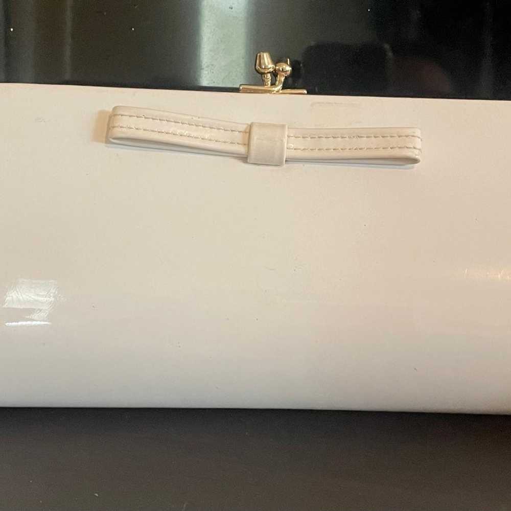 Vintage White patent leather Clutch - image 1