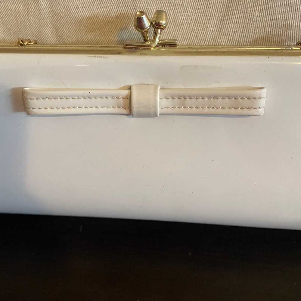 Vintage White patent leather Clutch - image 2