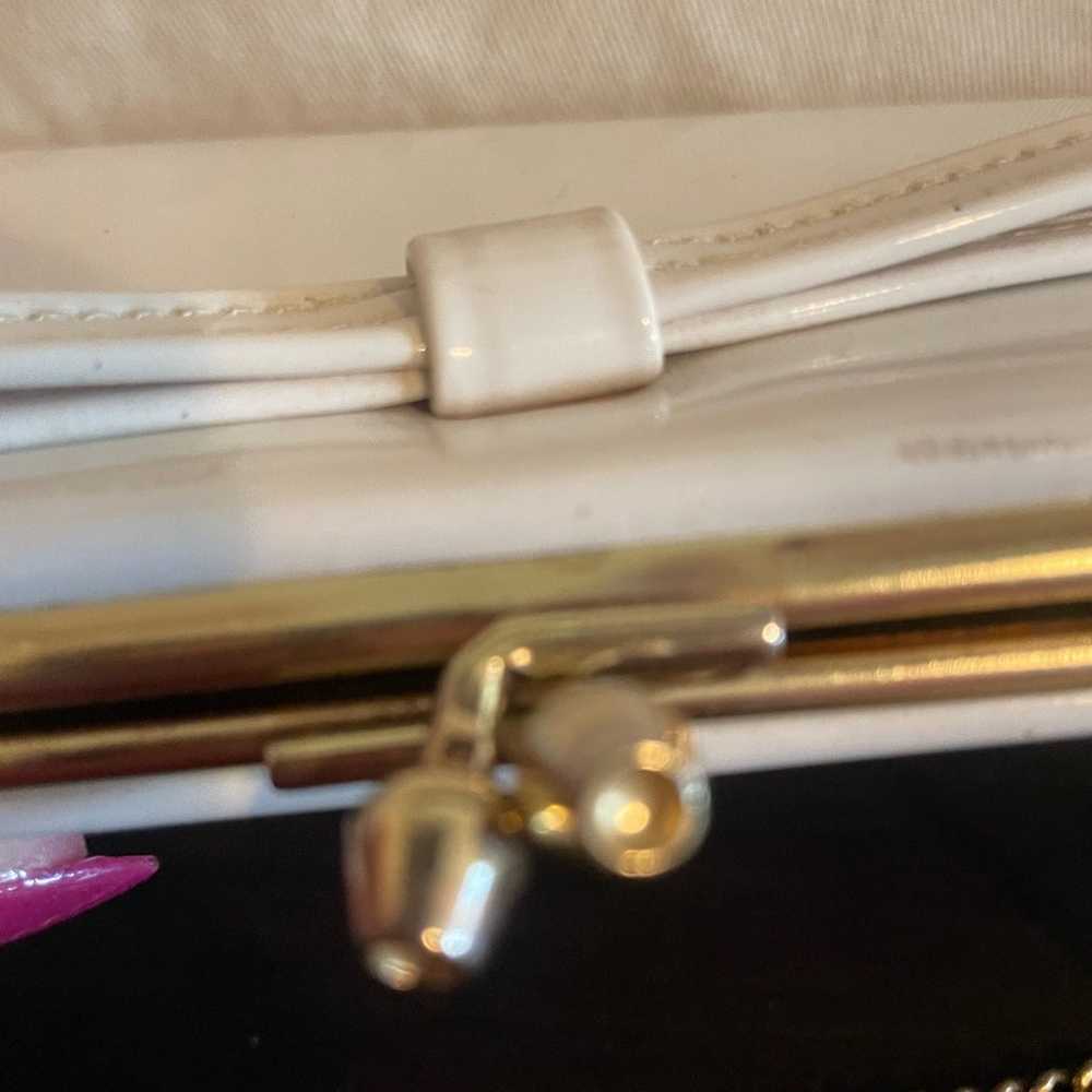 Vintage White patent leather Clutch - image 3