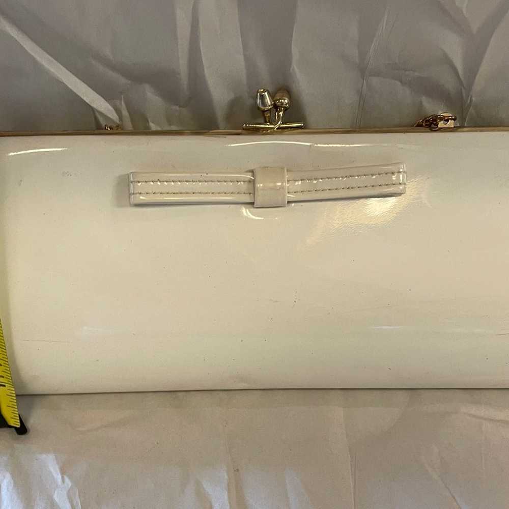 Vintage White patent leather Clutch - image 6