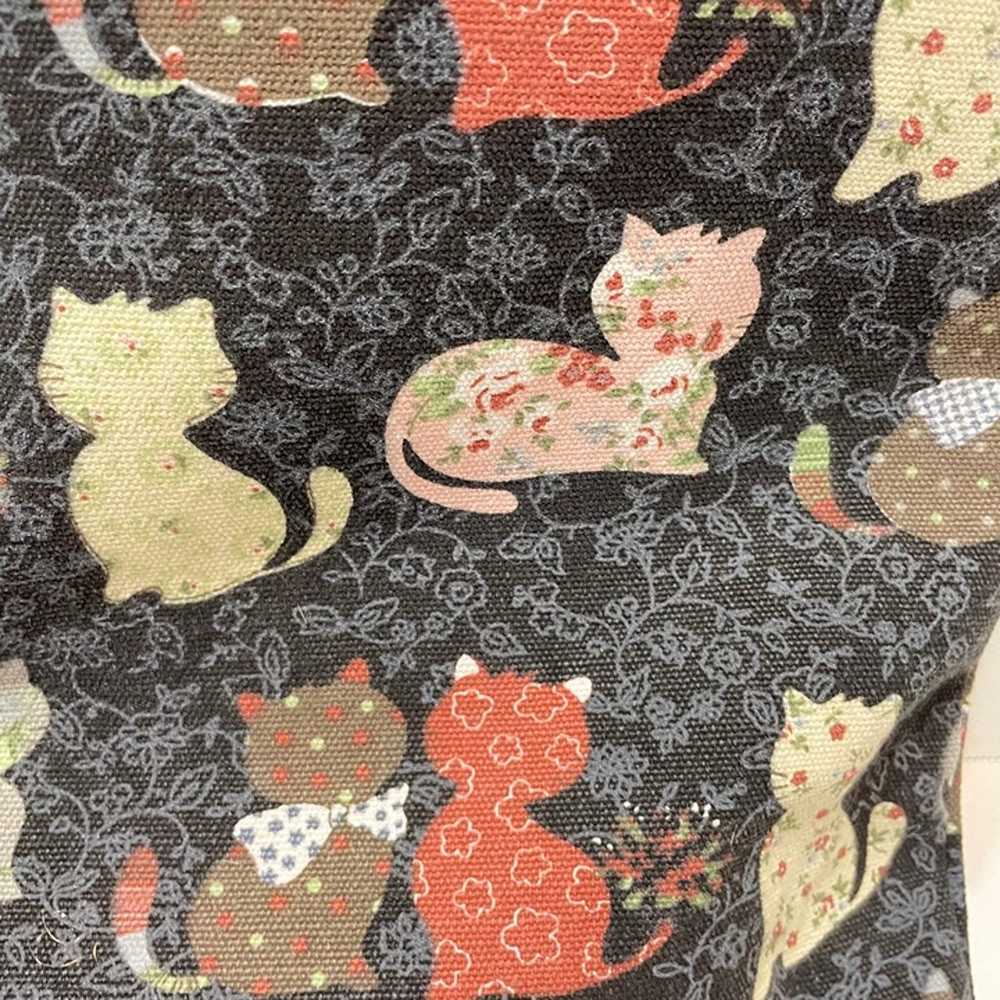 Gorlos Fabric Canvas Kitty Cat Design Tote Shoppi… - image 3