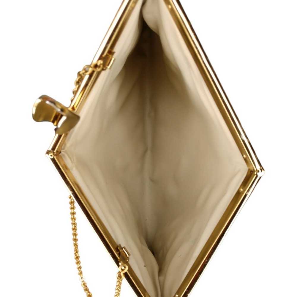 Ideal from Sweden Vintage Cream Leather Clutch - image 4