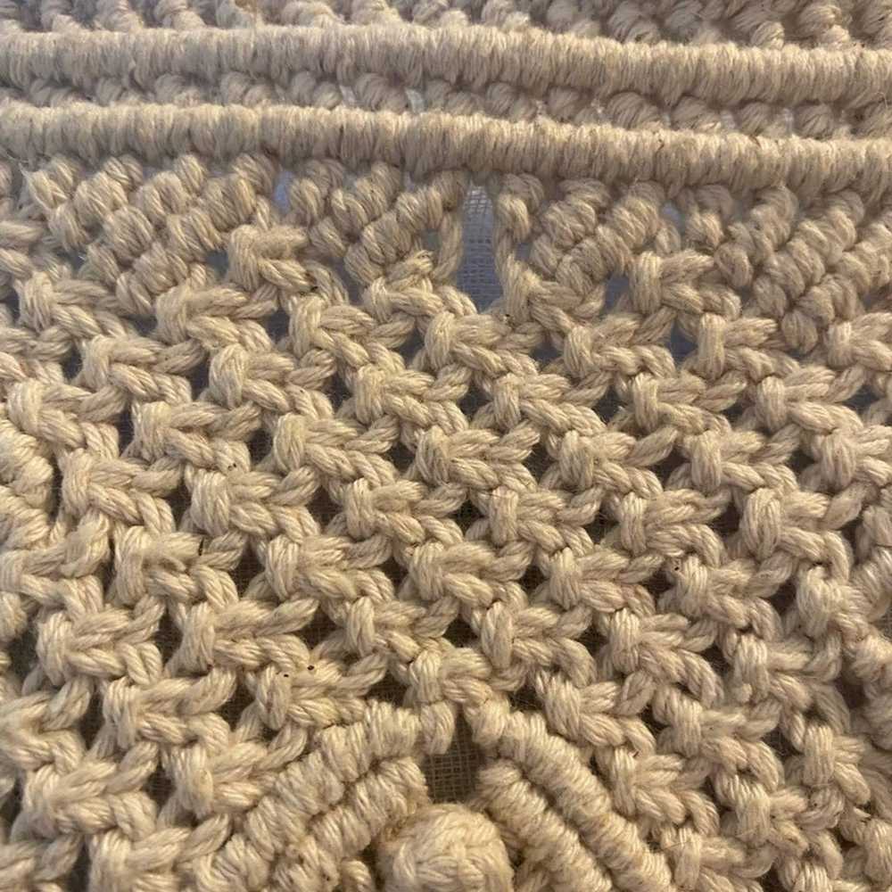 Handmade crochet wristlet macramé knit - image 3