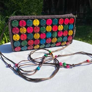 Vintage Beaded FROG Lined buy Zip Cross Body Change Purse Evening Bag