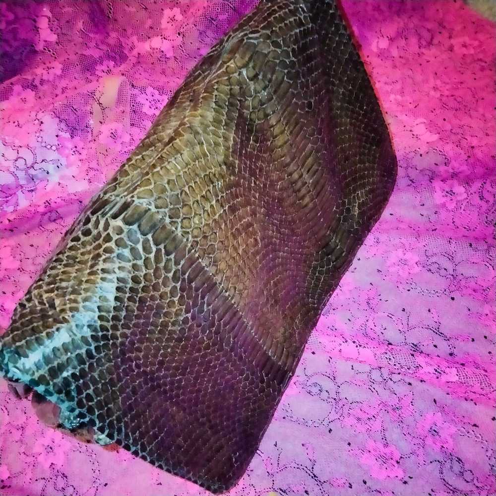 Vintage snake skin satchel - image 10