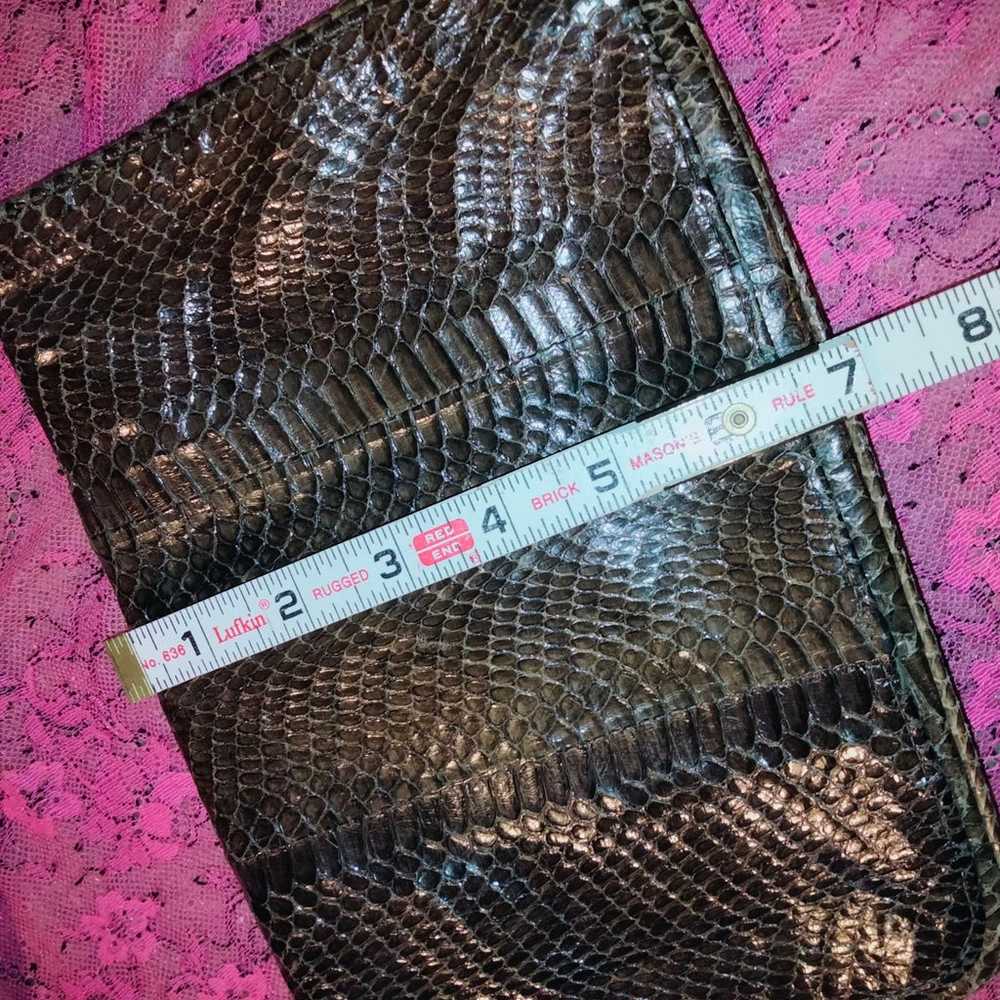 Vintage snake skin satchel - image 7