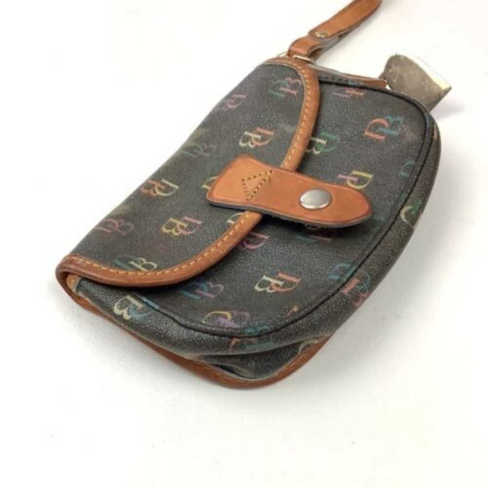 Vintage Dooney & Bourke Y2K Wristlet Rainbow Logo… - image 3