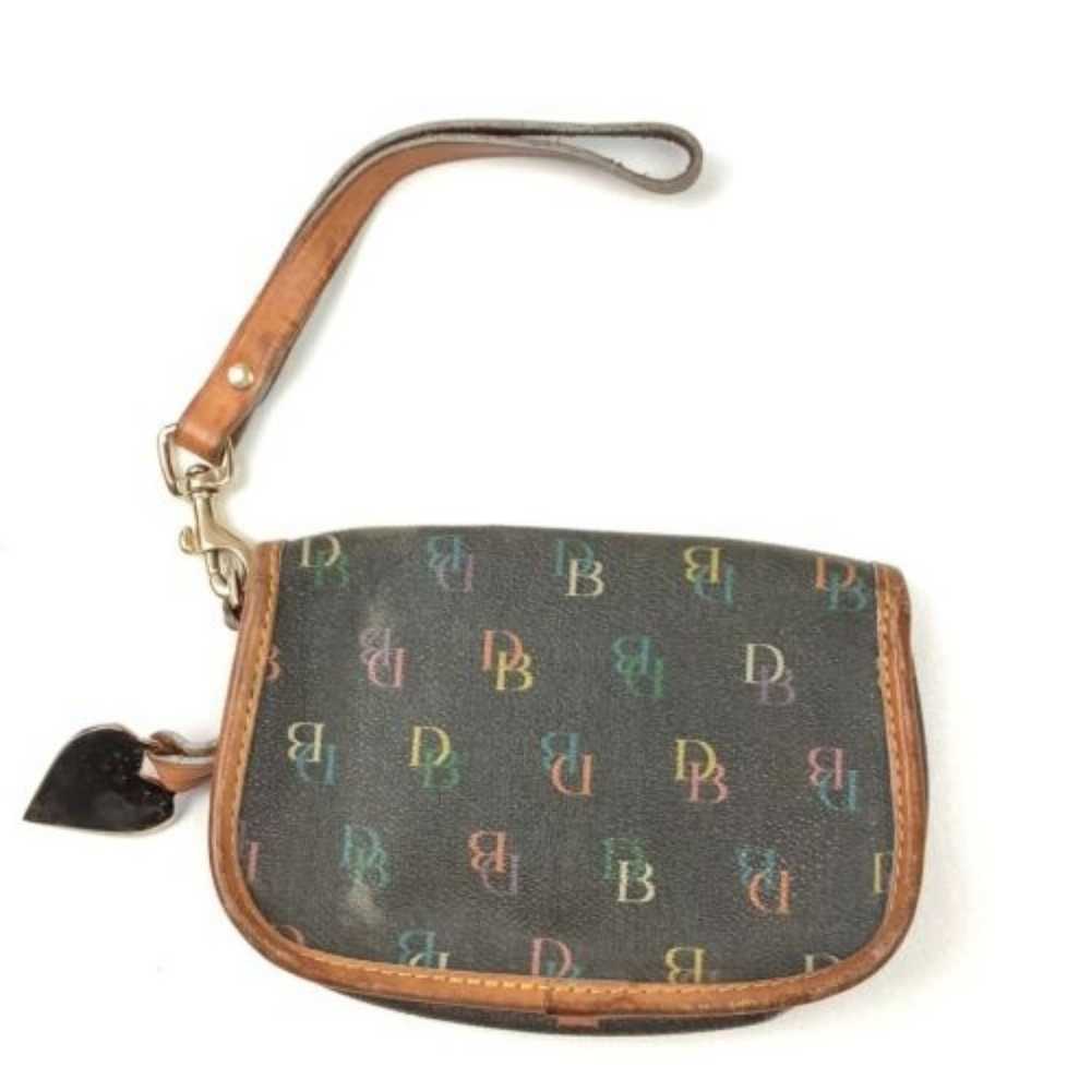 Vintage Dooney & Bourke Y2K Wristlet Rainbow Logo… - image 4