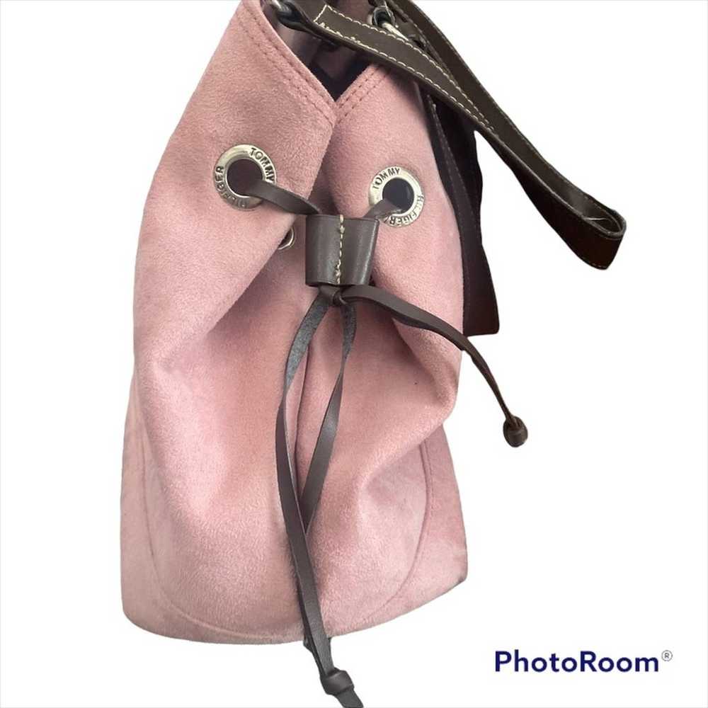 Tommy Hilfiger pink Suede purse shoulder bag vint… - image 2