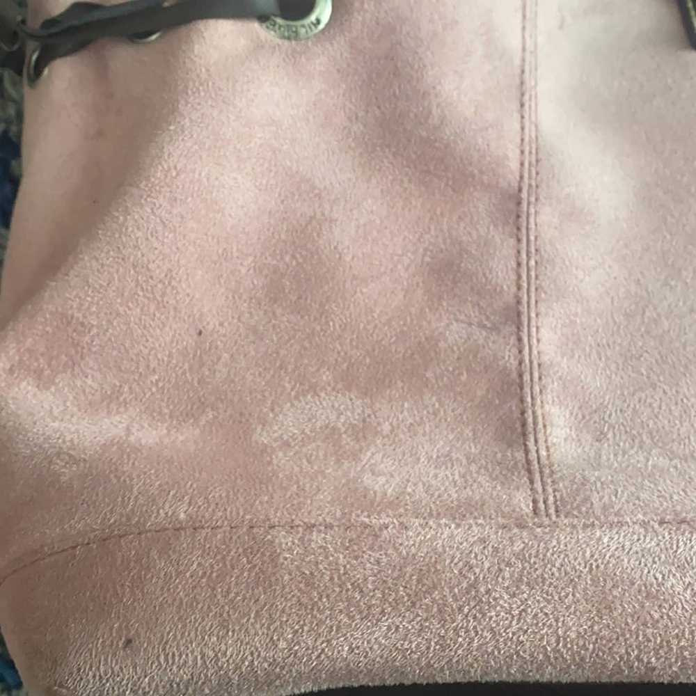 Tommy Hilfiger pink Suede purse shoulder bag vint… - image 9