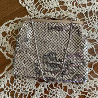 Impo Silver Mesh Sequined Handbag/Purse - image 1