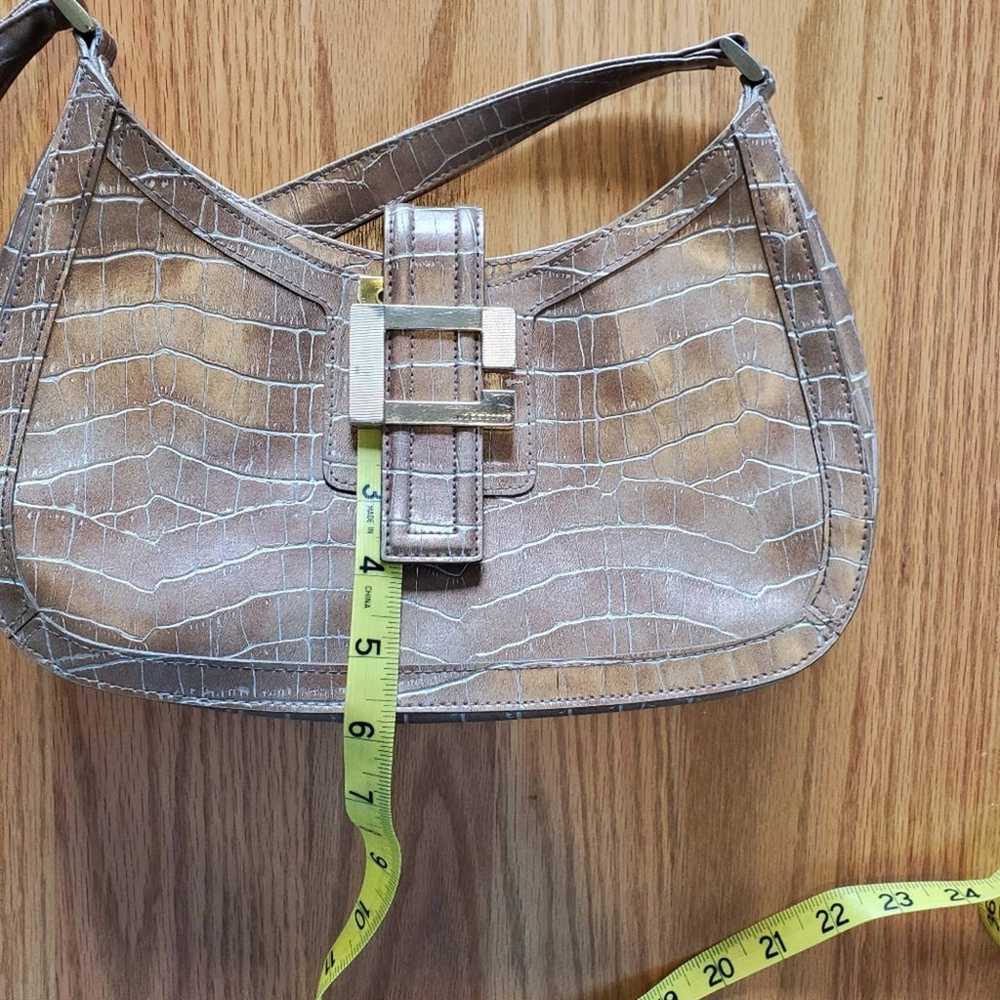 Vintage Y2K Liz Claiborne Alligator Skin Handbag … - image 10