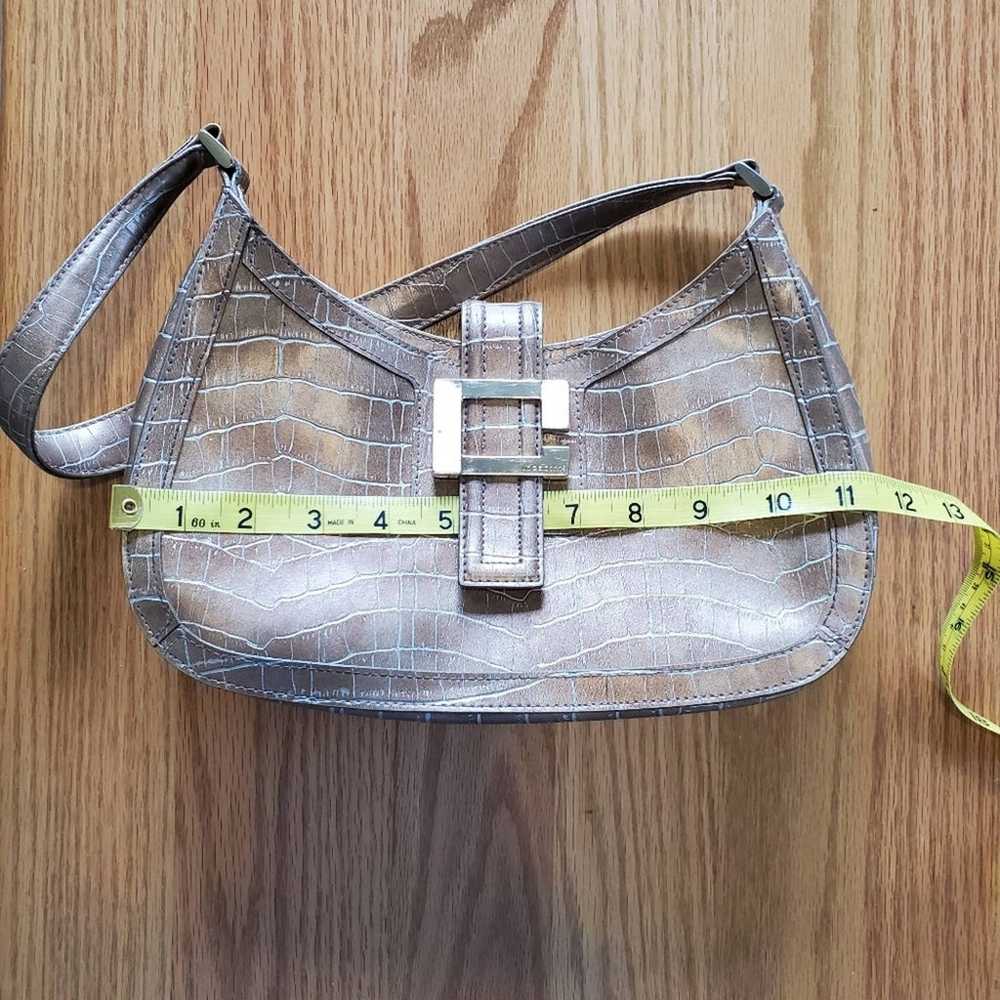 Vintage Y2K Liz Claiborne Alligator Skin Handbag … - image 9