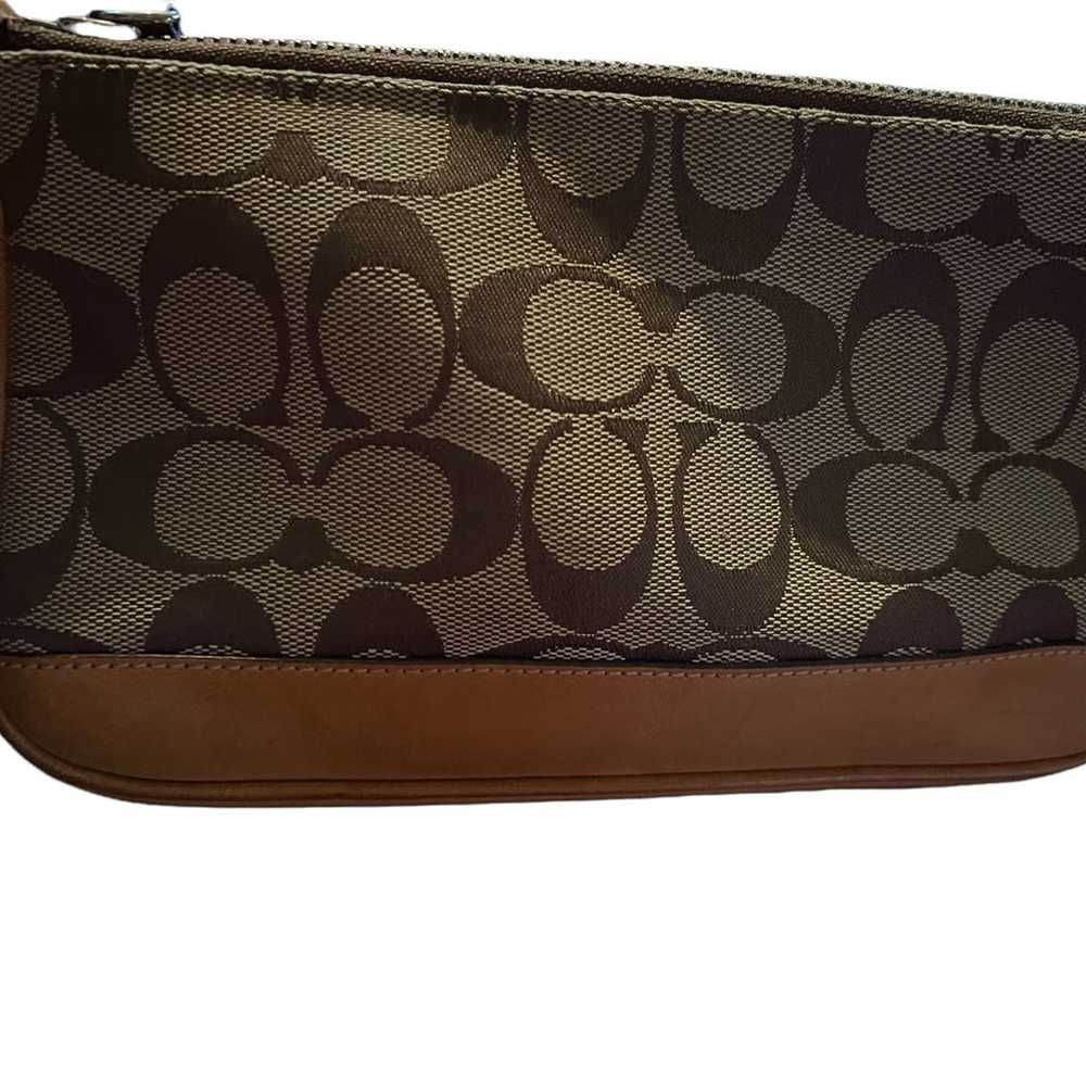 Authentic Coach handbag purse small brown vintage - image 1