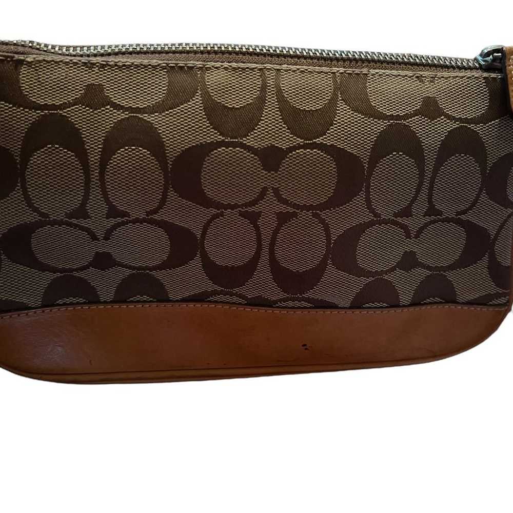 Authentic Coach handbag purse small brown vintage - image 2