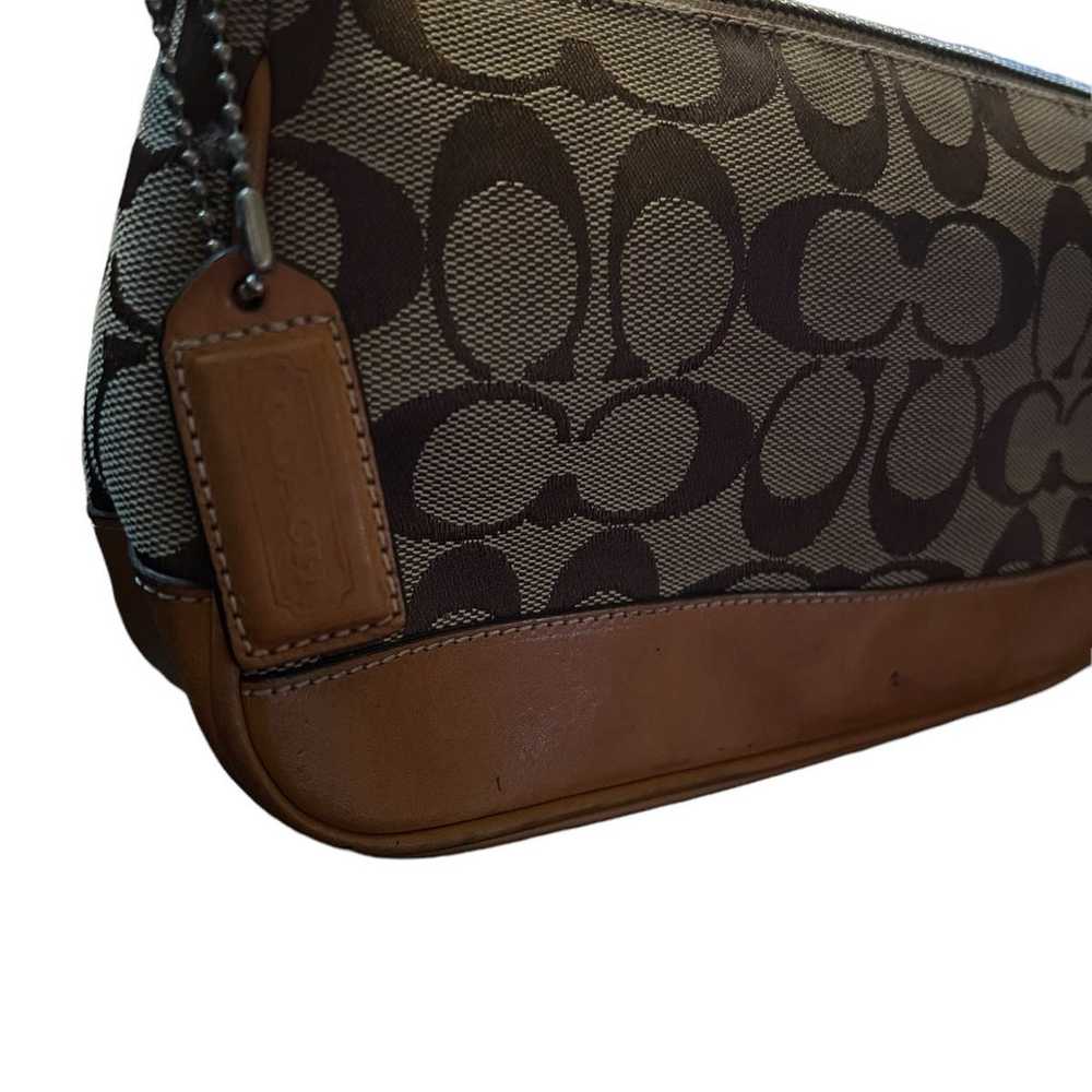 Authentic Coach handbag purse small brown vintage - image 4