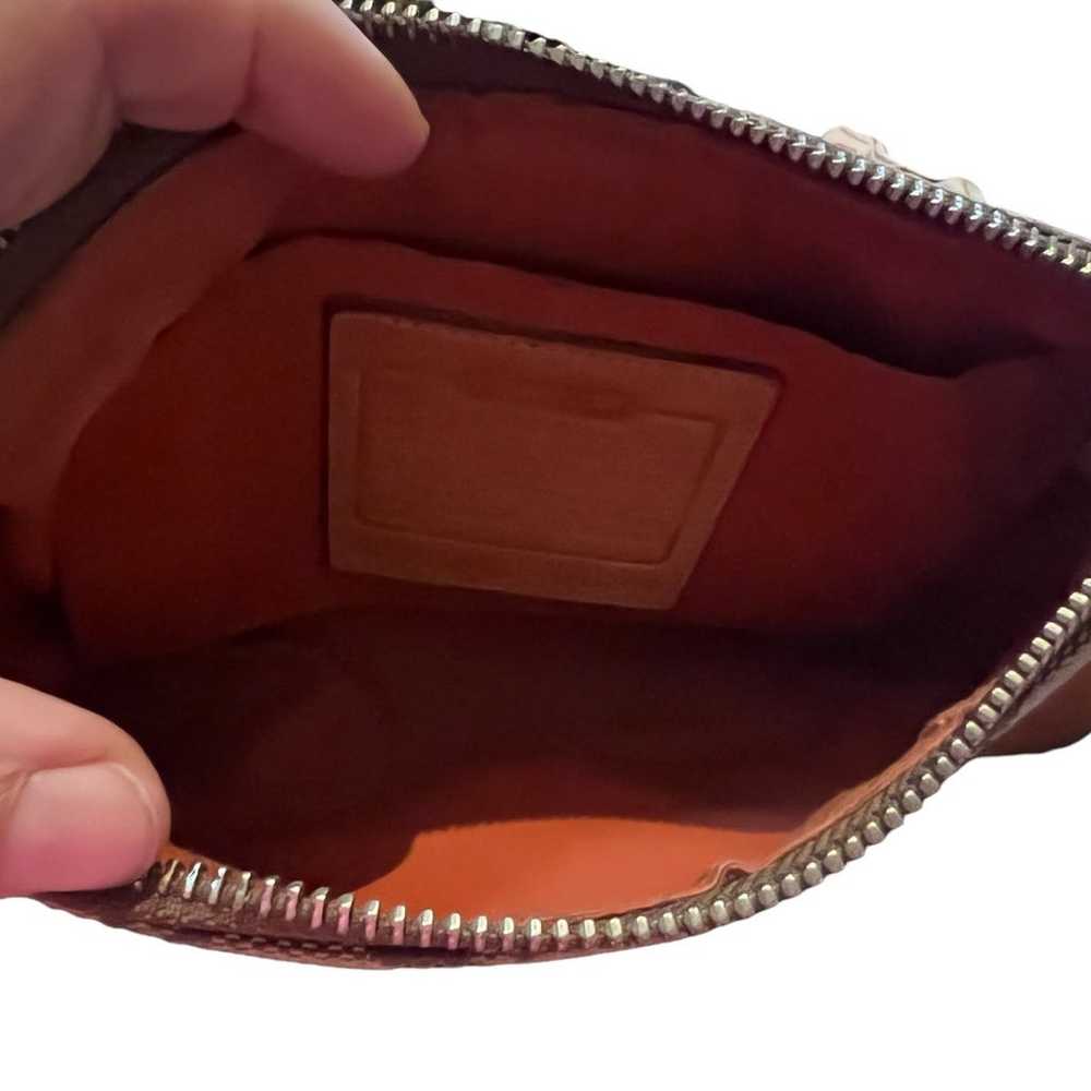 Authentic Coach handbag purse small brown vintage - image 6