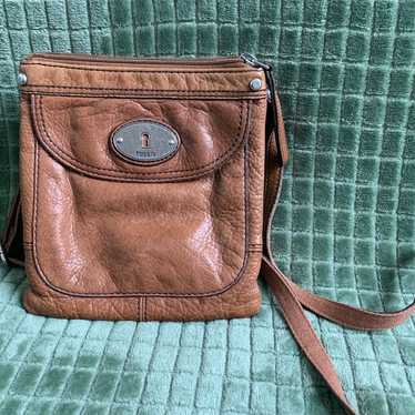 Vintage Fossil Crossbody Soft Leather