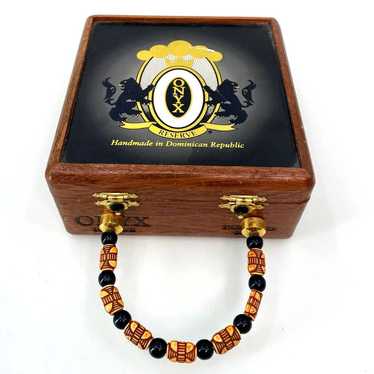 Onyx Reserve Cigar Box Purse Handbag Small Wooden 