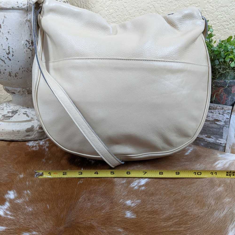 Vintage Creamy Leather Hobo Crossbody - image 2