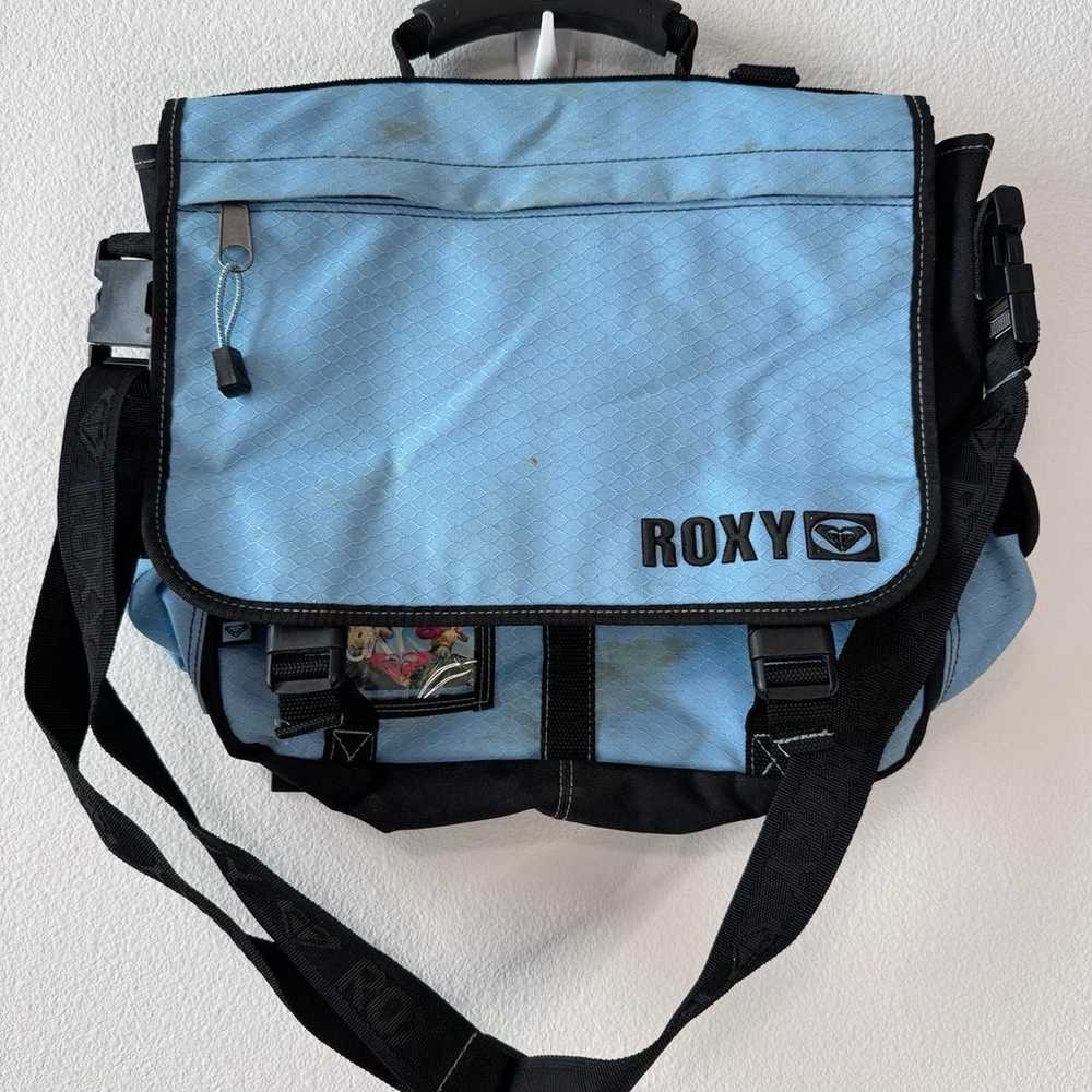 Vintage 2000s Roxy Blue/Black Honeycomb Adjustabl… - image 1