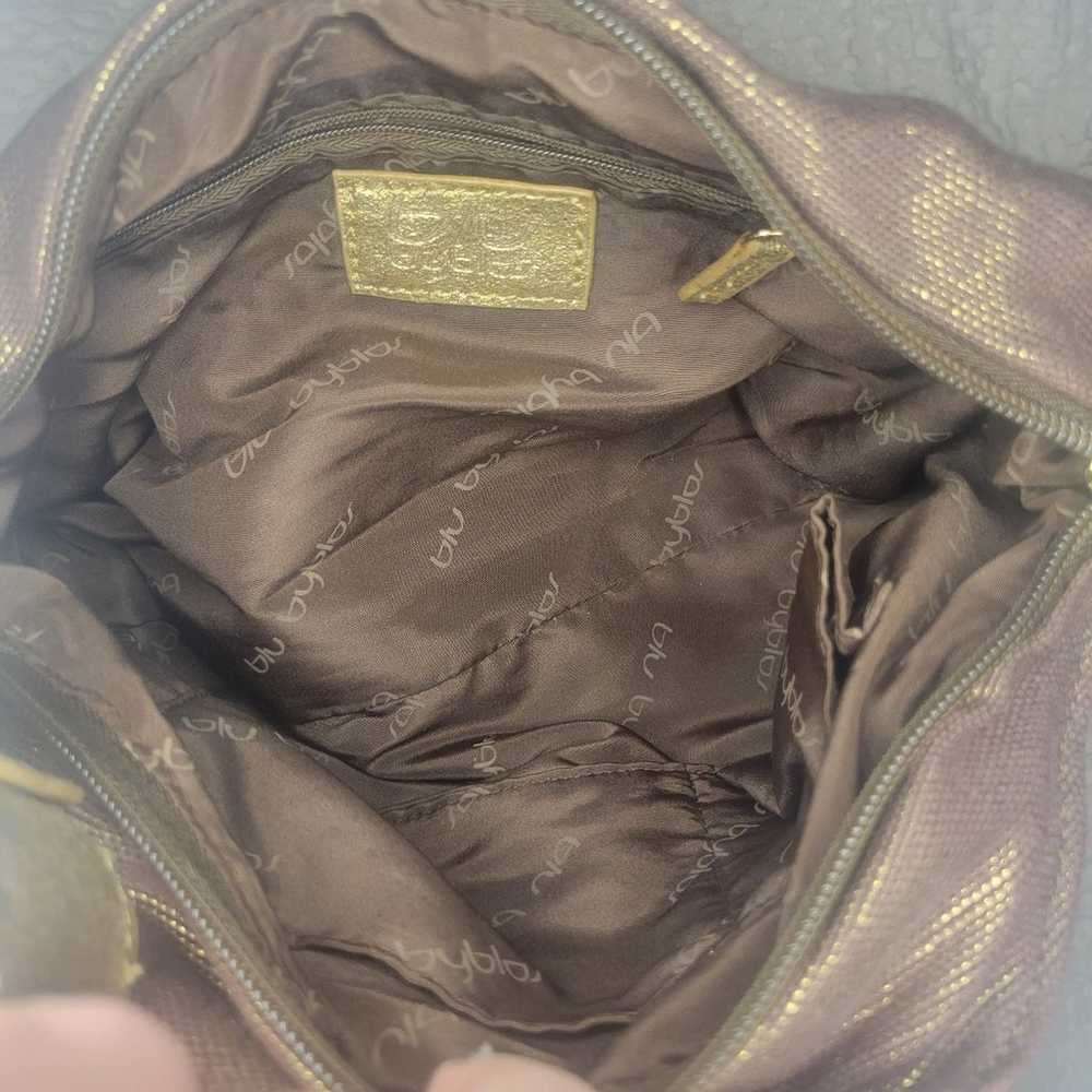 Byblos handbag Y2K shimmer gold iridescent magnet… - image 7
