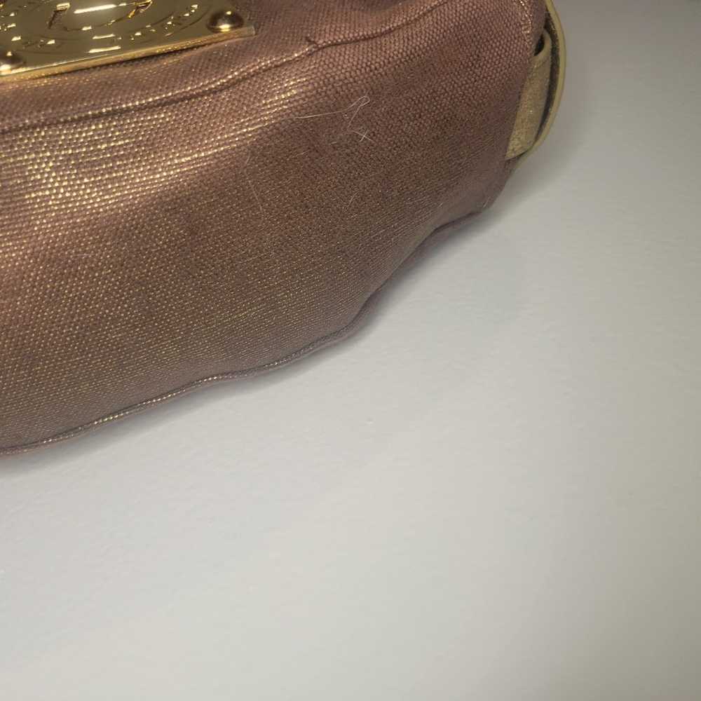 Byblos handbag Y2K shimmer gold iridescent magnet… - image 9