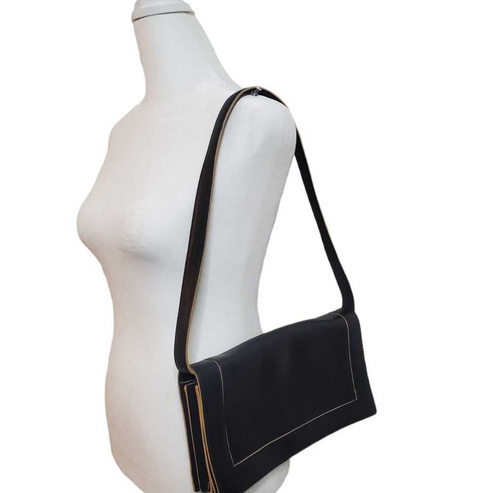 Ellen Tracy leather shoulder purse - image 2