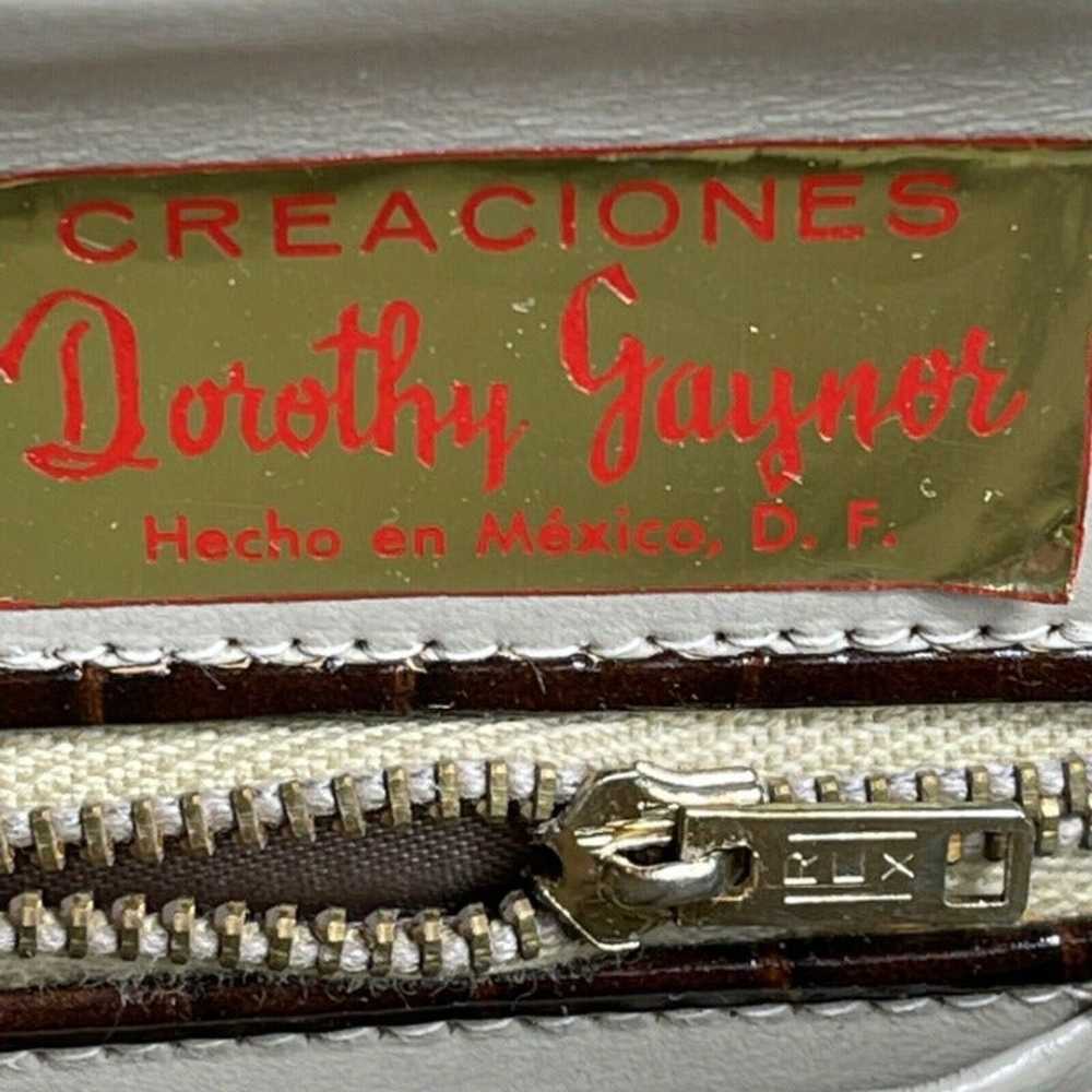 Vintage 50’s 60’s? Faux Crocodile Leather Long Cl… - image 9