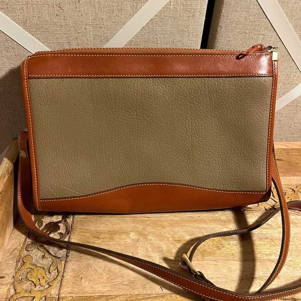 Dooney & Bourke AWL Tan and Taupe Crossbody - image 2
