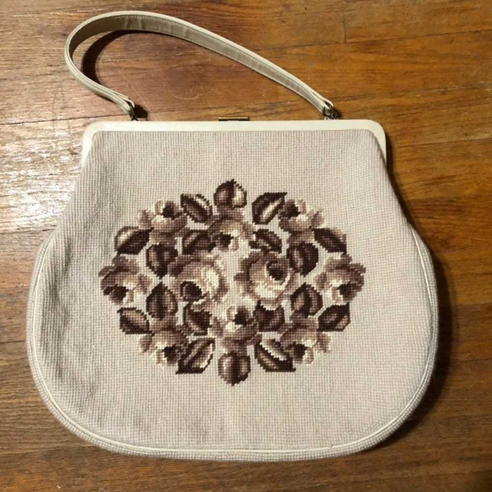 Vintage Handbag Purse Carpet Bag - image 1