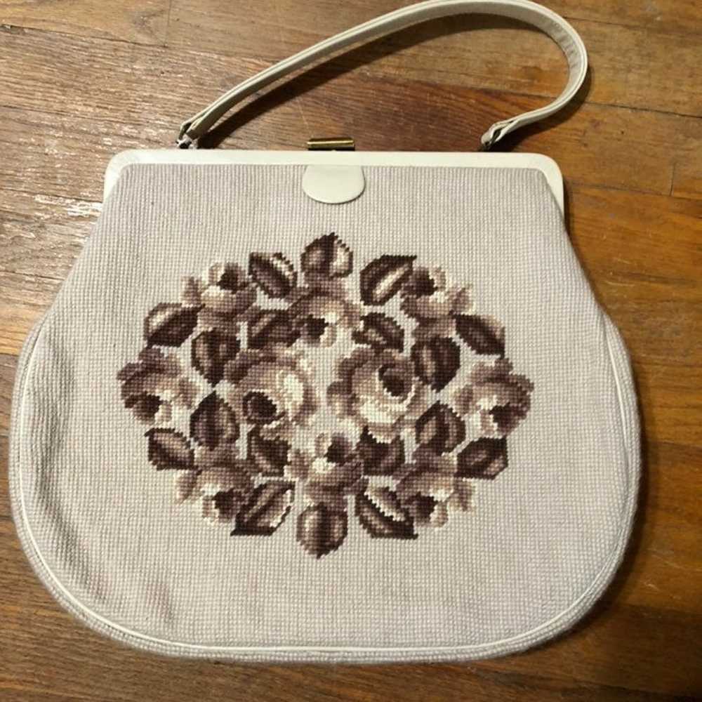 Vintage Handbag Purse Carpet Bag - image 2