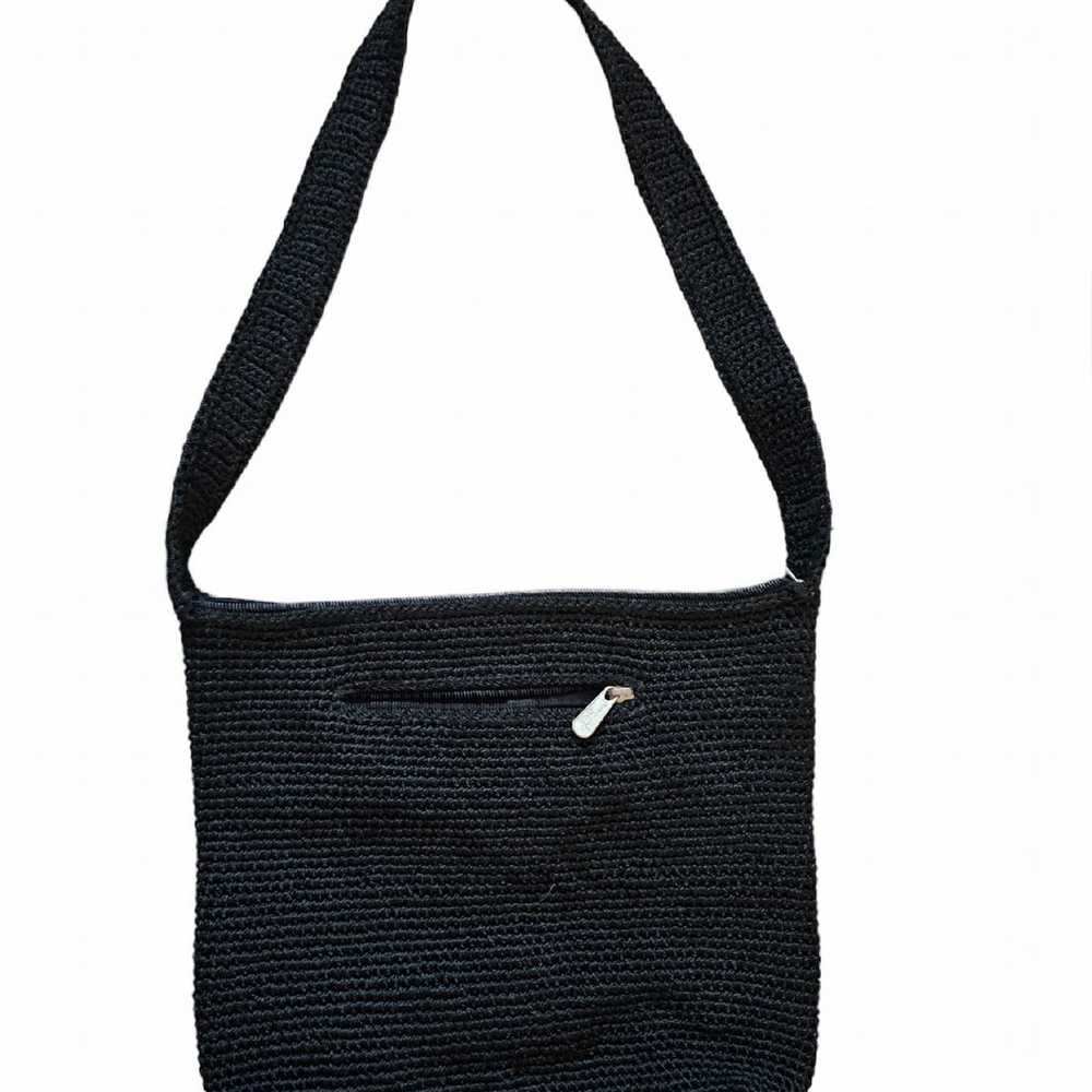 Vintage The Sak Knit Shoulder Bag Black - image 2