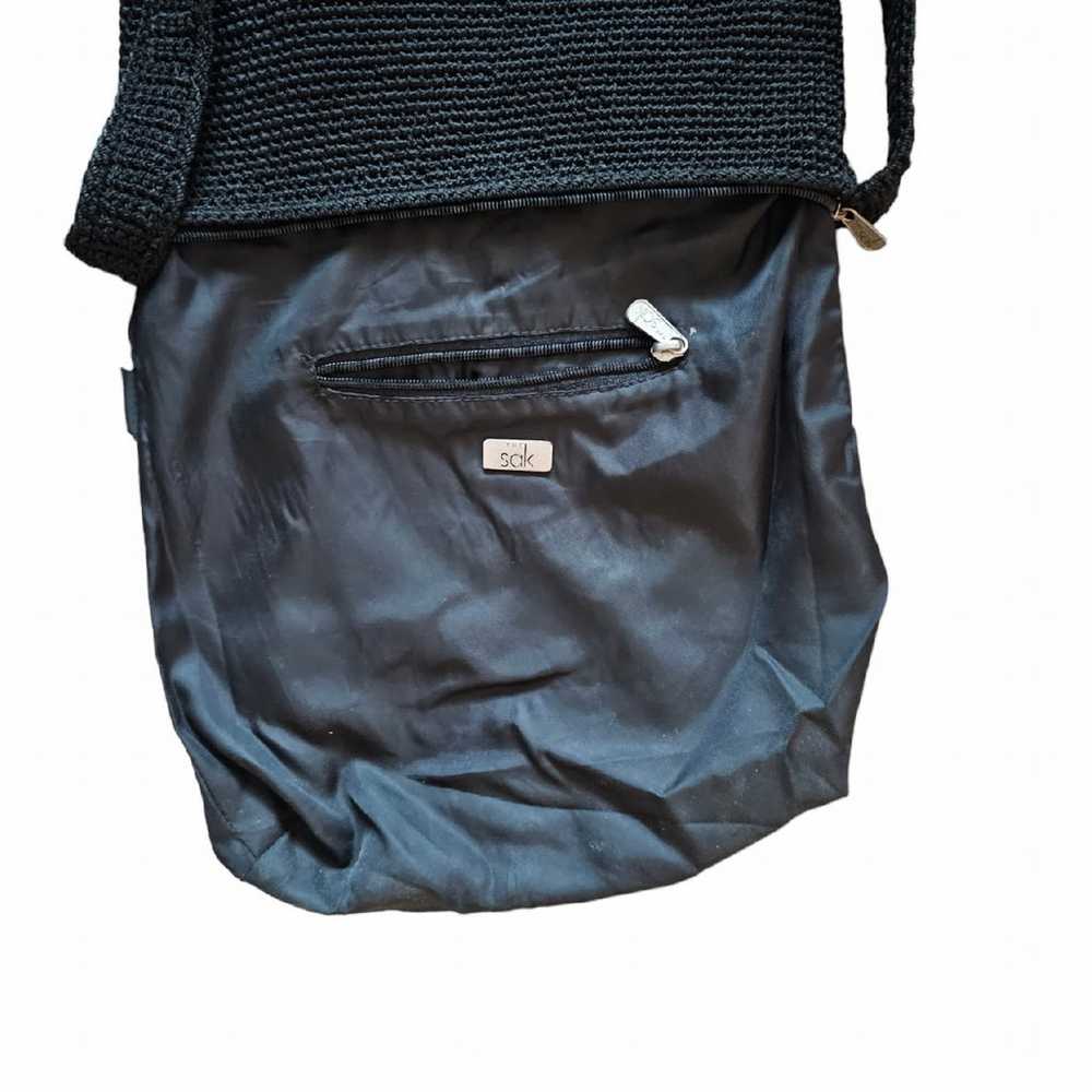 Vintage The Sak Knit Shoulder Bag Black - image 4