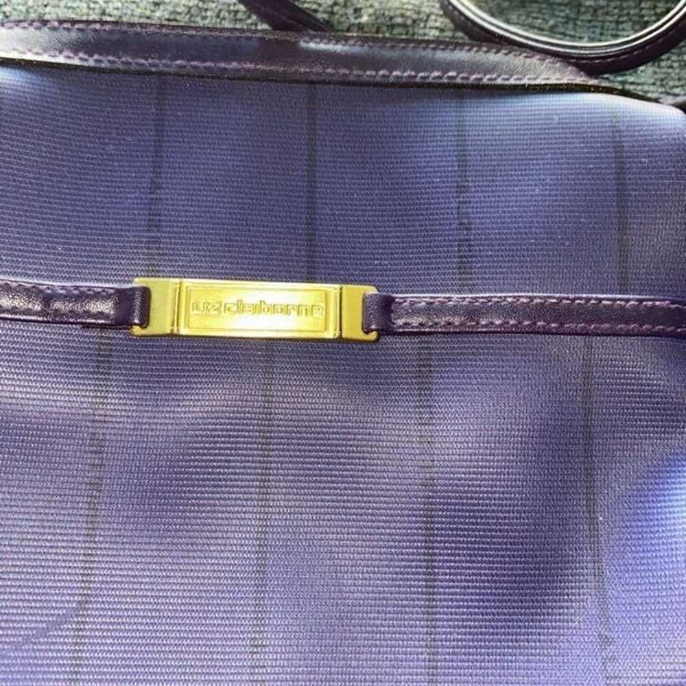 Vintage Liz Claiborne indigo crossbody bag handba… - image 4