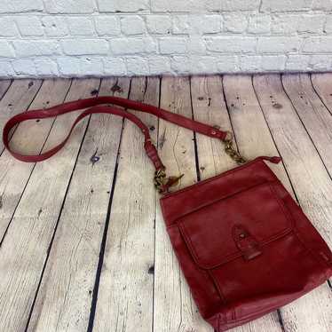 Relic Faux Leather Crossbody Bag Red