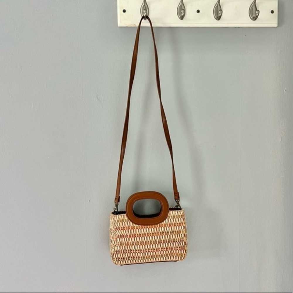 Fossil Woven Small Basket Handbag Crossbody - image 1