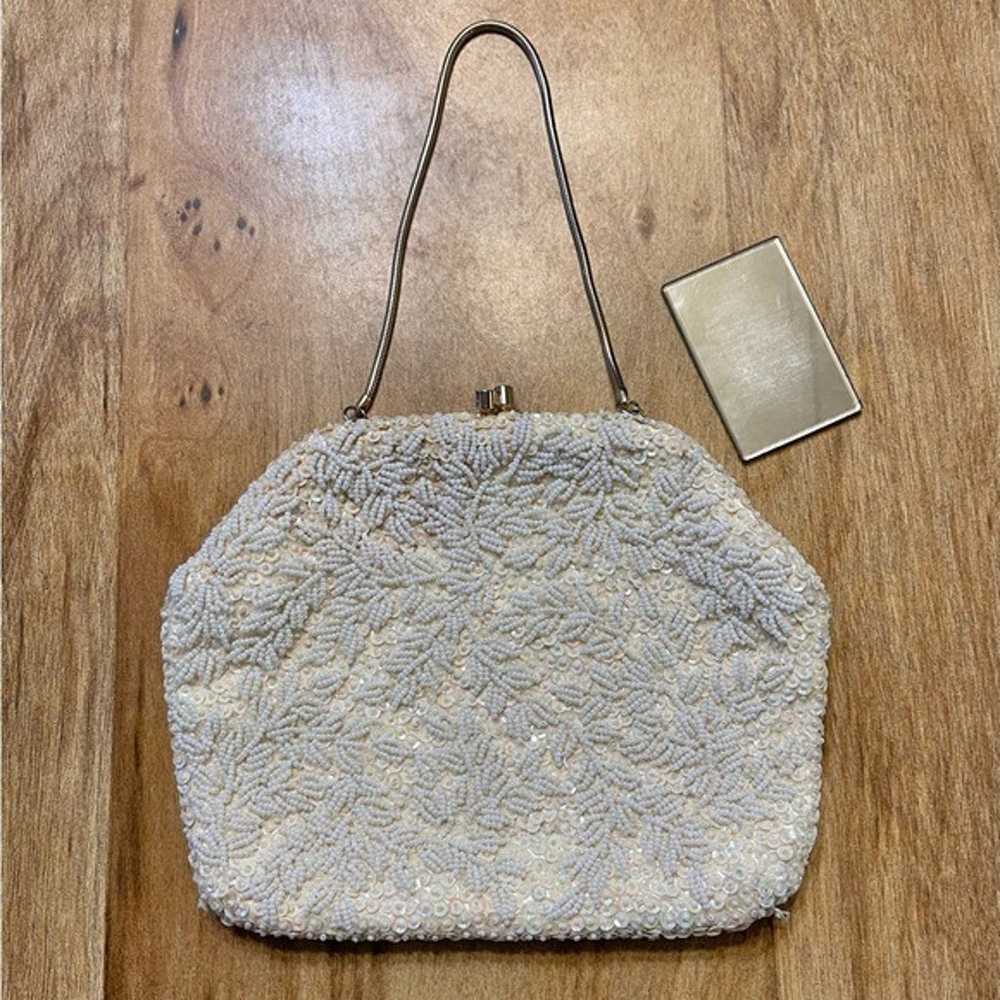 Vintage Sequin & Bead Purse - image 2