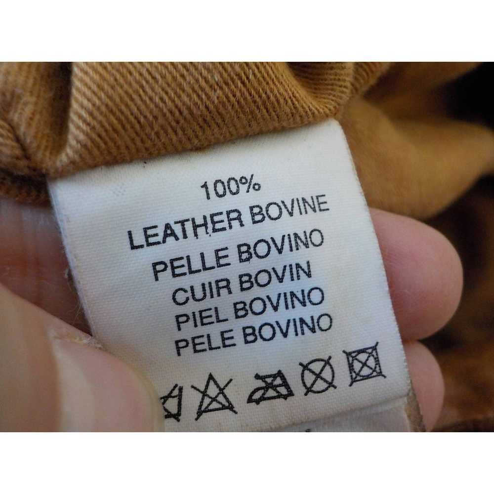 TOSCA BLU Brown Leather Shoulder Bag Purse Zip Up… - image 4