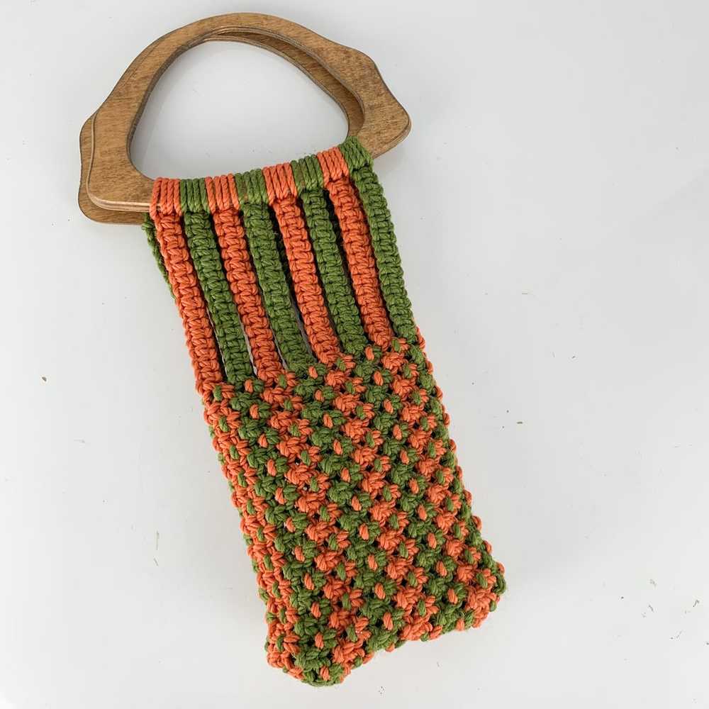 Vintage 70’s Boho Macrame Crochet Woven Knotted K… - image 7