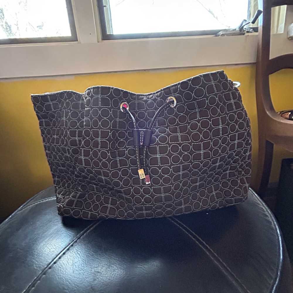 Kate Spade purse with fabric - image 3