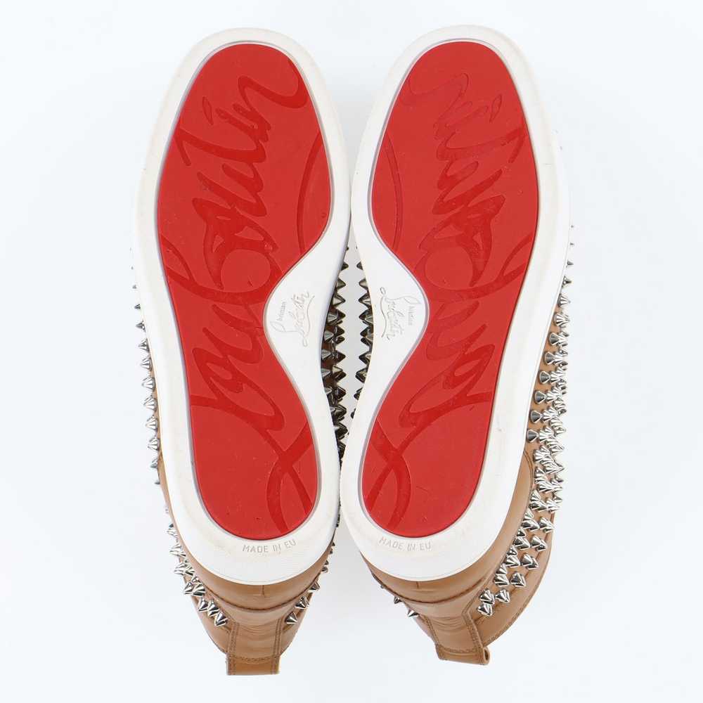 Christian Louboutin Brown Leather Louis Spikes Hi… - image 6